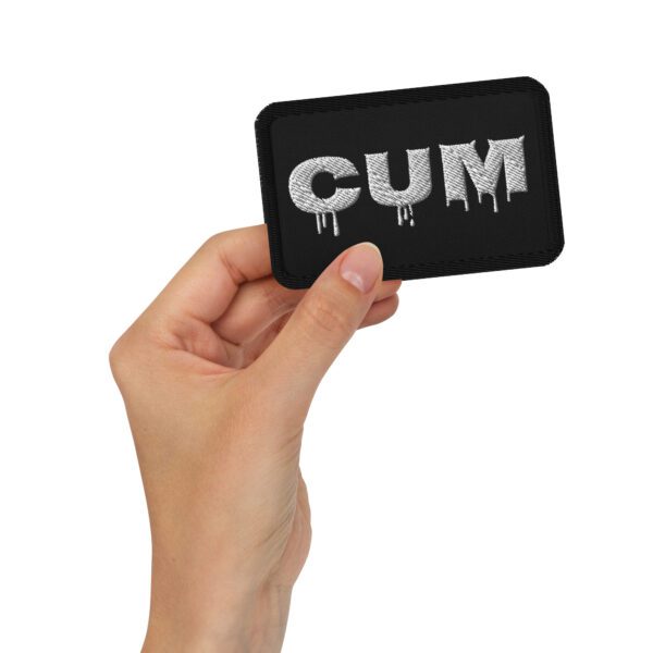 Cum Embroidered patch