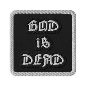 God is Dead Embroidered patch